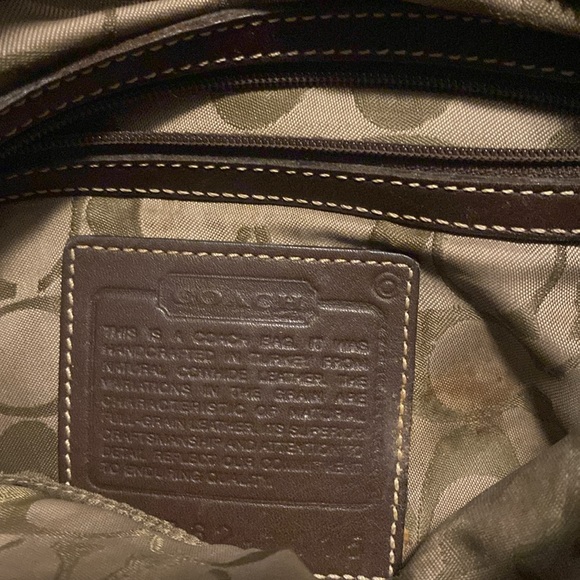 Brown leather Coach purse. - Picture 4 of 4